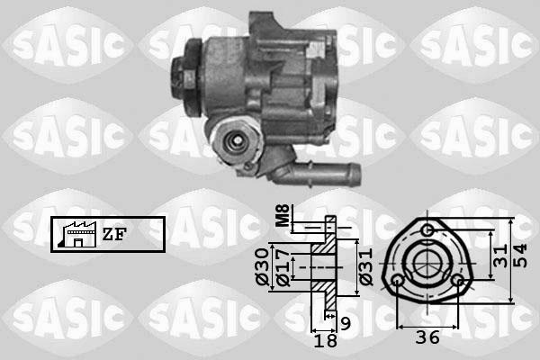 Sasic 7076024 - Hydraulic Pump, steering system www.autospares.lv