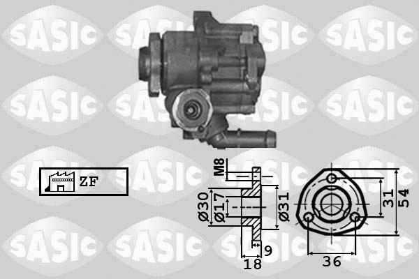 Sasic 7076023 - Hidrosūknis, Stūres iekārta www.autospares.lv