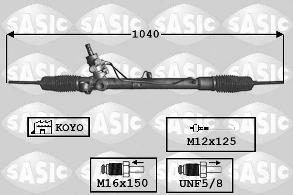 Sasic 7176001 - Stūres mehānisms autospares.lv