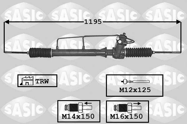 Sasic 7176003 - Stūres mehānisms www.autospares.lv