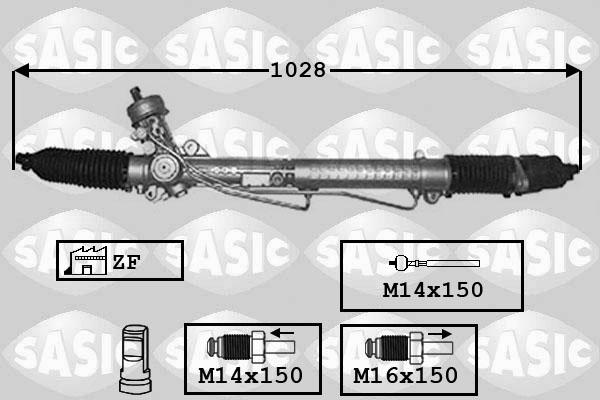 Sasic 7176037 - Рулевой механизм, рейка www.autospares.lv