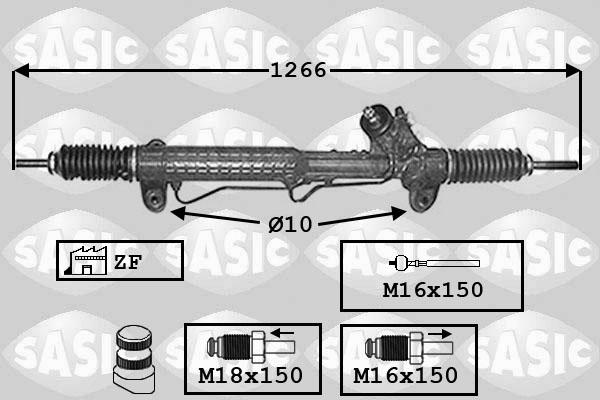 Sasic 7176020 - Steering Gear www.autospares.lv