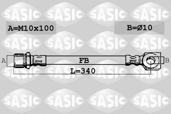 Sasic SBH6363 - Bremžu šļūtene www.autospares.lv