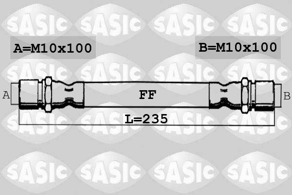 Sasic SBH6362 - Bremžu šļūtene www.autospares.lv