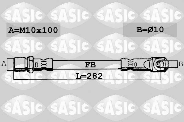 Sasic SBH6300 - Bremžu šļūtene www.autospares.lv