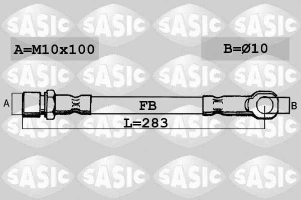 Sasic SBH6308 - Bremžu šļūtene www.autospares.lv