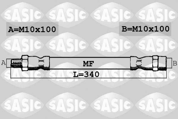 Sasic SBH6380 - Тормозной шланг www.autospares.lv