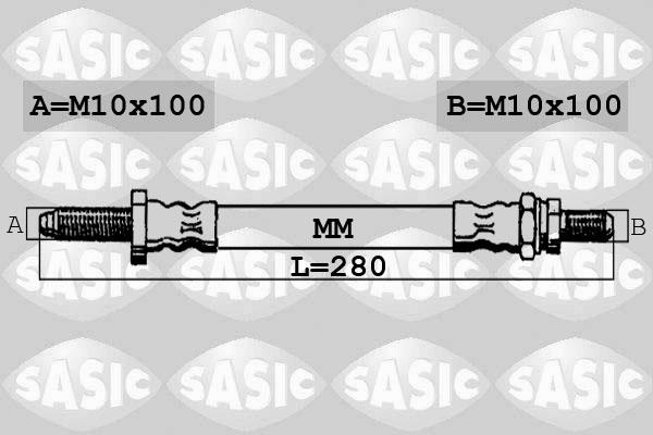 Sasic SBH6324 - Bremžu šļūtene www.autospares.lv