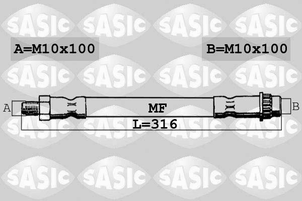 Sasic SBH0147 - Bremžu šļūtene www.autospares.lv