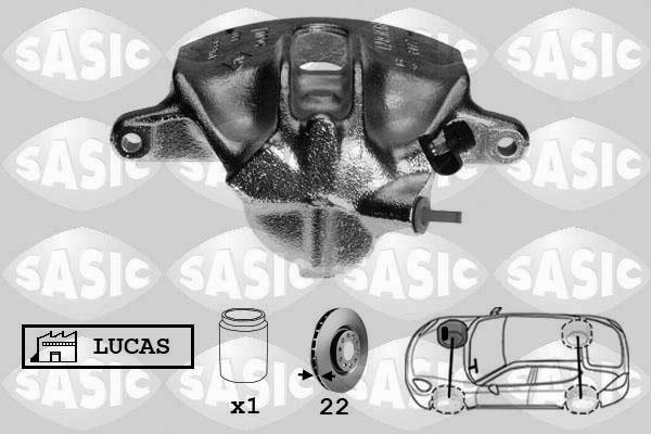 Sasic SCA4041 - Тормозной суппорт www.autospares.lv