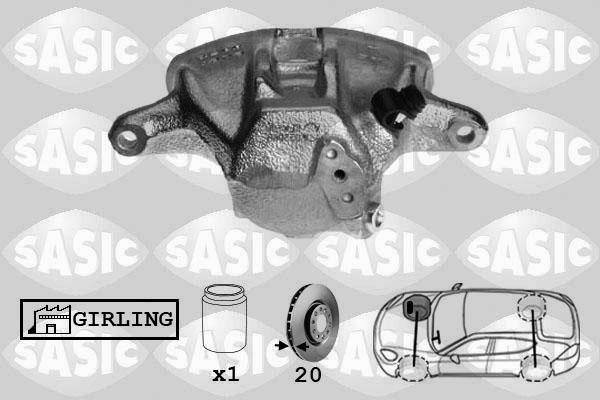 Sasic SCA6017 - Тормозной суппорт www.autospares.lv