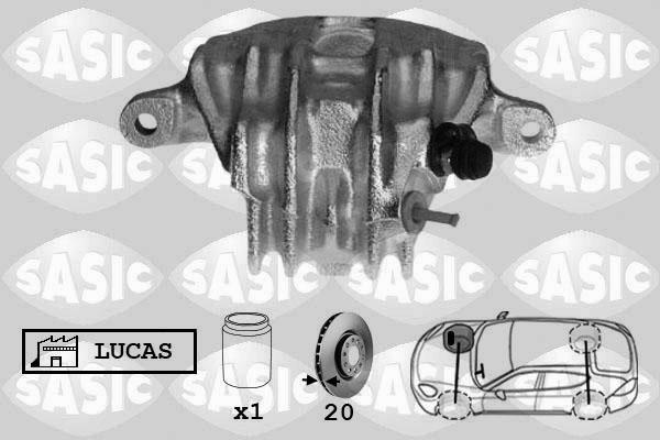 Sasic SCA0053 - Brake Caliper www.autospares.lv