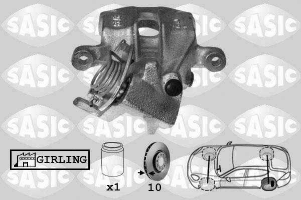 Sasic SCA0008 - Тормозной суппорт www.autospares.lv