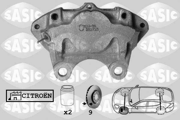 Sasic SCA0012 - Тормозной суппорт www.autospares.lv