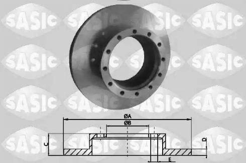 Sasic T616004 - Bremžu diski www.autospares.lv