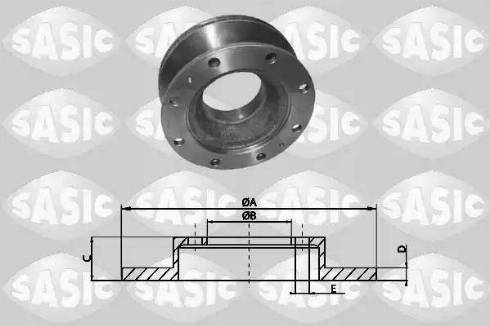 Sasic T616002 - Bremžu diski www.autospares.lv