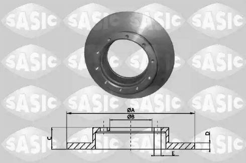 Sasic T613001 - Bremžu diski www.autospares.lv