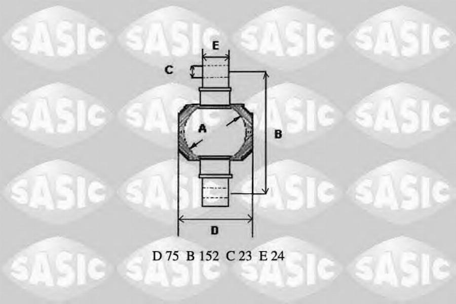 Sasic T775001 - Remkomplekts, Balstiekārtas svira www.autospares.lv