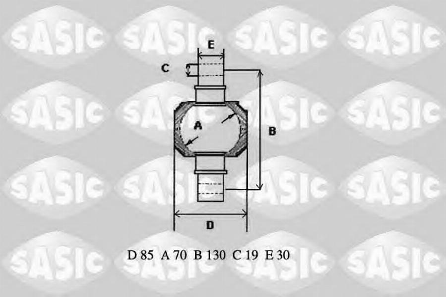 Sasic T771006 - Remkomplekts, Balstiekārtas svira www.autospares.lv