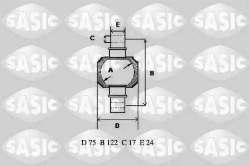 Sasic T771003 - Remkomplekts, Balstiekārtas svira www.autospares.lv