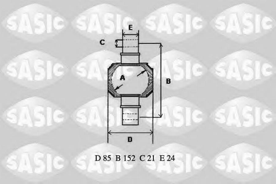 Sasic T773007 - Remkomplekts, Balstiekārtas svira www.autospares.lv