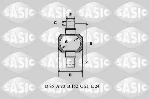 Sasic T773012 - Remkomplekts, Balstiekārtas svira www.autospares.lv