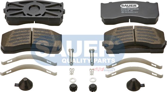 SAUER S0572914800 - Brake Pad Set, disc brake www.autospares.lv