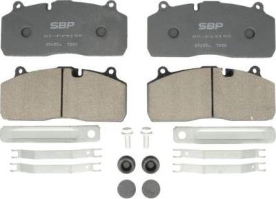 SBP 07P29195 - Brake Pad Set, disc brake www.autospares.lv