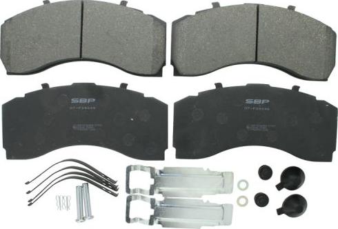 SBP 07-P29246 - Brake Pad Set, disc brake www.autospares.lv