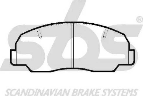 SBS 1501229948 - Brake Pad Set, disc brake www.autospares.lv