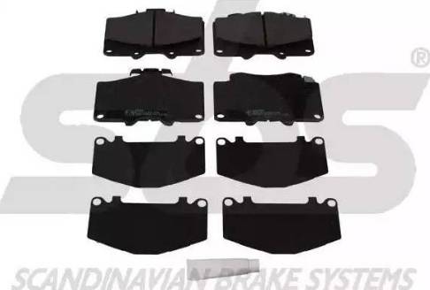 SBS 1501229962 - Brake Pad Set, disc brake www.autospares.lv