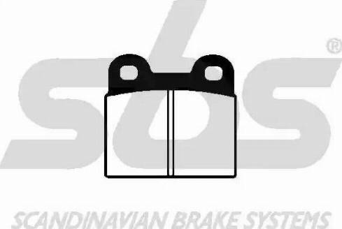 SBS 1501229905 - Brake Pad Set, disc brake www.autospares.lv