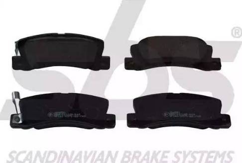 SBS 1501224551 - Brake Pad Set, disc brake www.autospares.lv