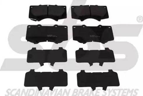 SBS 1501224569 - Brake Pad Set, disc brake www.autospares.lv