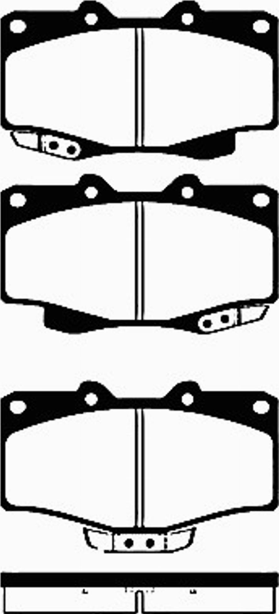 SBS 1501224561 - Brake Pad Set, disc brake www.autospares.lv