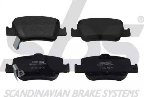 SBS 1501224586 - Brake Pad Set, disc brake www.autospares.lv