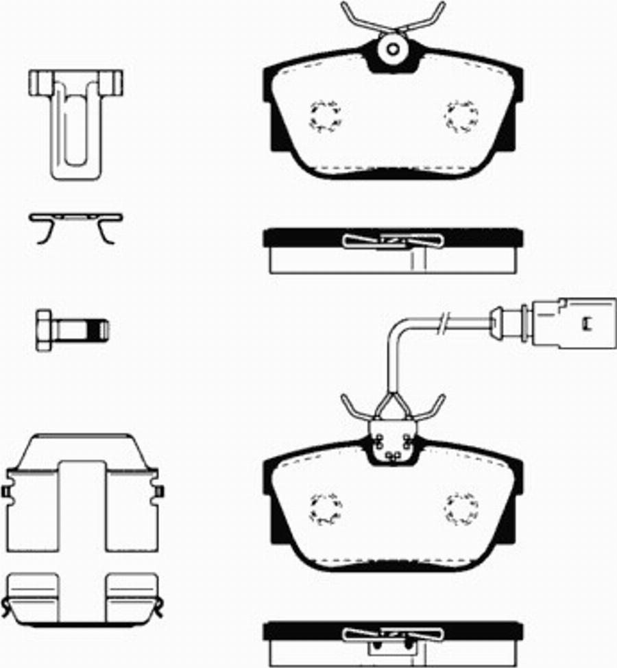 SBS 1501224753 - Brake Pad Set, disc brake www.autospares.lv