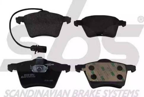 SBS 1501224769 - Brake Pad Set, disc brake www.autospares.lv