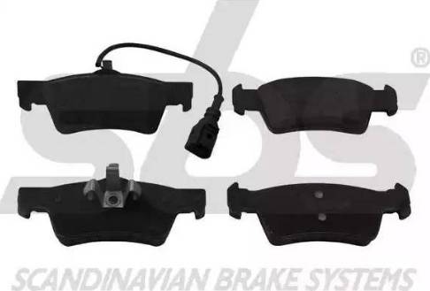 SBS 1501224789 - Brake Pad Set, disc brake www.autospares.lv