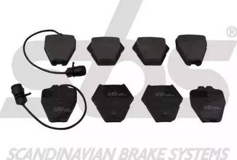 SBS 1501224776 - Brake Pad Set, disc brake www.autospares.lv