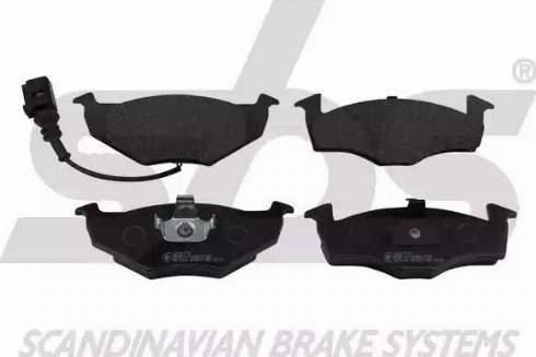 SBS 1501224778 - Brake Pad Set, disc brake www.autospares.lv