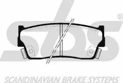 SBS 1501225204 - Brake Pad Set, disc brake www.autospares.lv