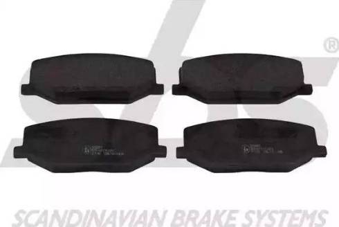 SBS 1501225201 - Brake Pad Set, disc brake www.autospares.lv