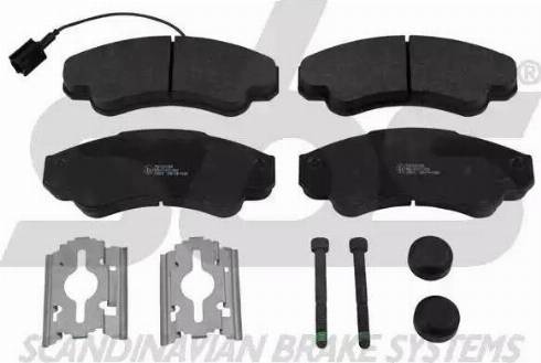 SBS 1501221948 - Brake Pad Set, disc brake www.autospares.lv