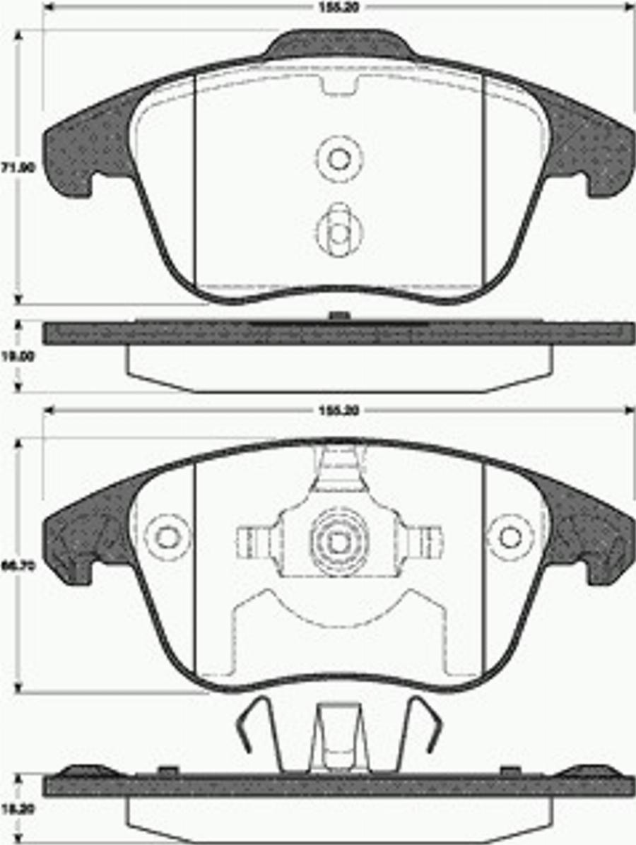 SBS 1501221956 - Bremžu uzliku kompl., Disku bremzes autospares.lv