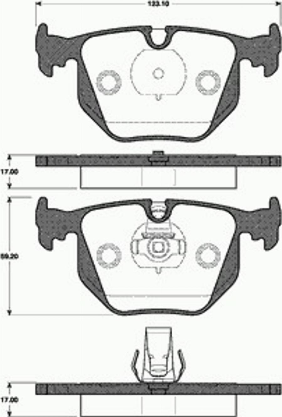 SBS 1501221518 - Brake Pad Set, disc brake www.autospares.lv