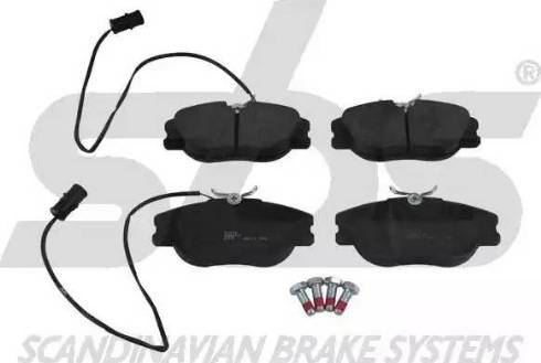 SBS 1501221009 - Brake Pad Set, disc brake www.autospares.lv