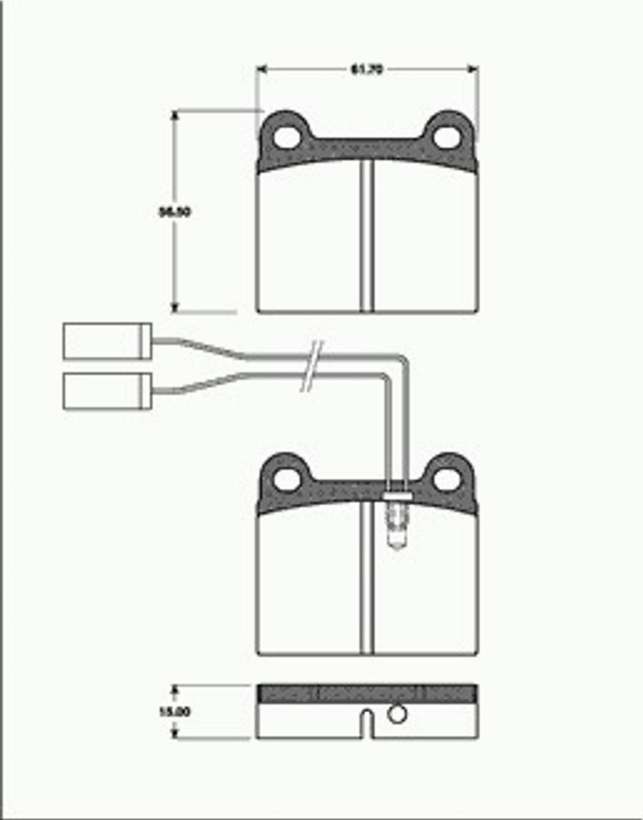 SBS 1501221004 - Brake Pad Set, disc brake www.autospares.lv