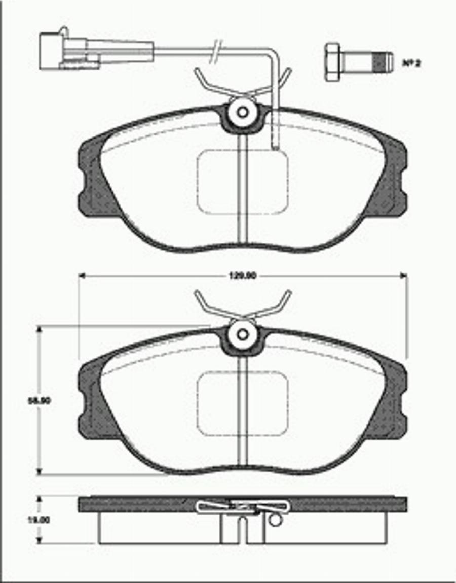 SBS 1501221014 - Bremžu uzliku kompl., Disku bremzes autospares.lv