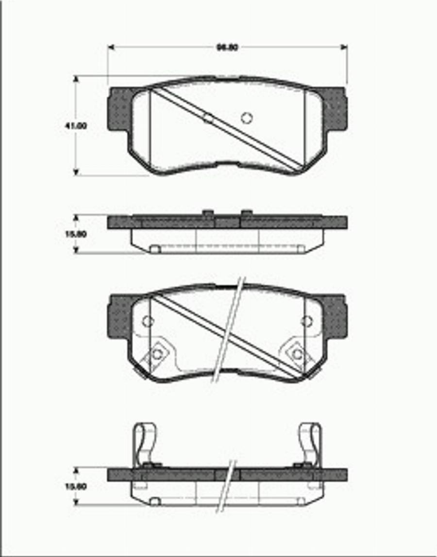 SBS 1501223421 - Тормозные колодки, дисковые, комплект www.autospares.lv